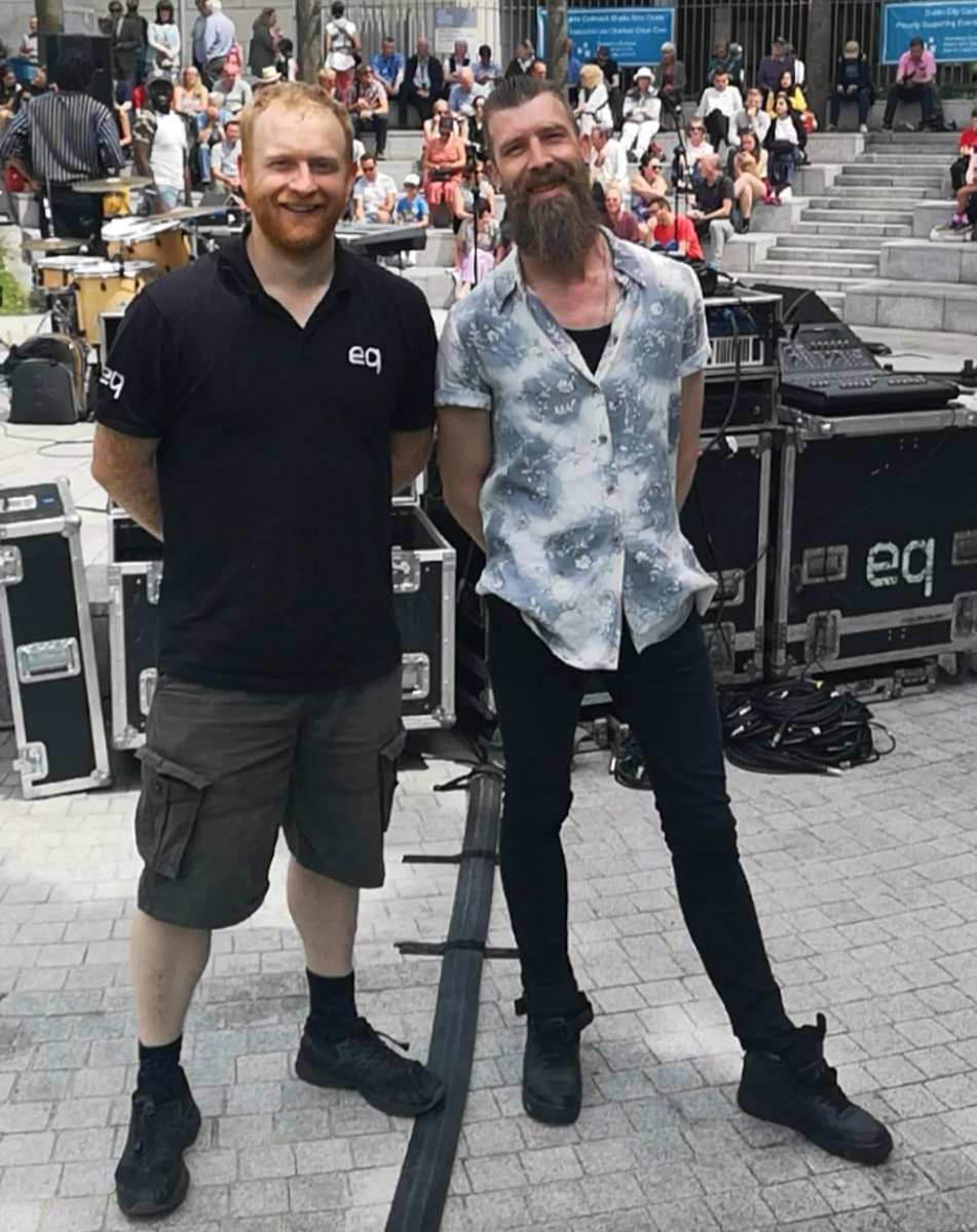 Shout out to Nick Ryan <a href="/eqaudioirl/">EQAudio&Events</a> on sound and Steve Reddy our production manager for the Wood Quay Summer Sessions.

We are back tomorrow at 1pm, come down early and enjoy the show! 🎶🌞

#WQSS #dublingigs