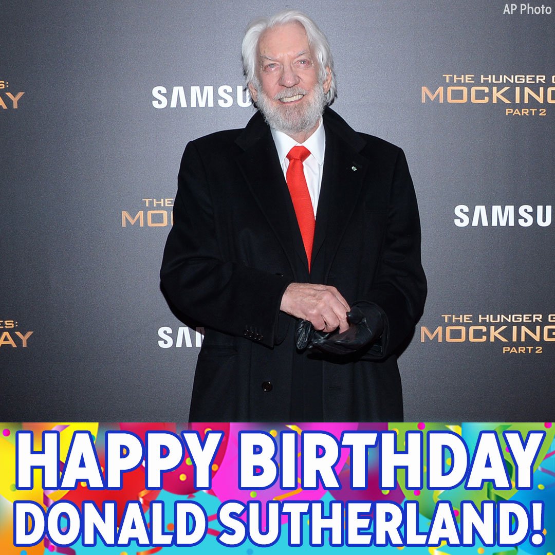 Happy birthday to \"Hunger Games\" and \"MASH\" actor Donald Sutherland! 