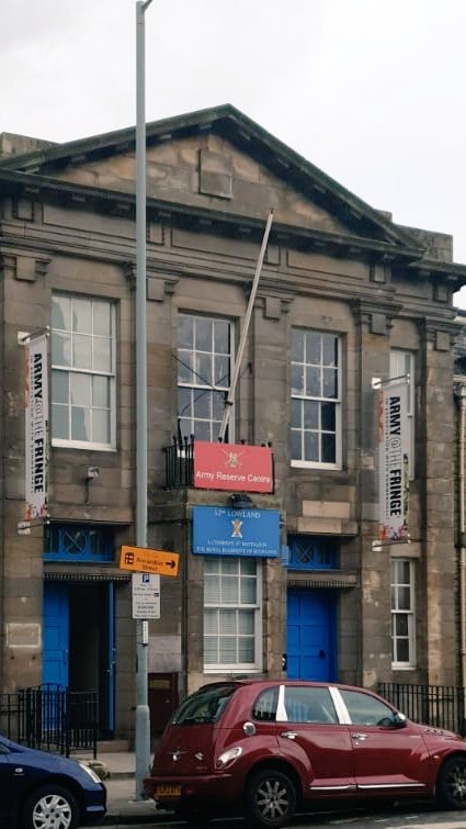 ASengaged's tweet image. #AATF19 Our venue at East Claremont Street is getting ready for Army@TheFringe. View our programme online at armyatthefringe.org