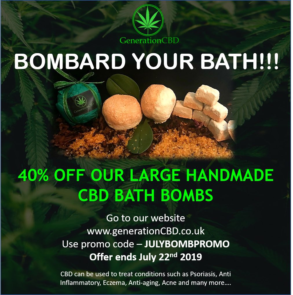 GenCBD's tweet photo. 💣💥CBD Bath Bomb Offer 💥💣get yours today @ https://t.co/r3VqWNME9J #generationCBD #CBD #bathfun #offers https://t.co/0V399PmsxT