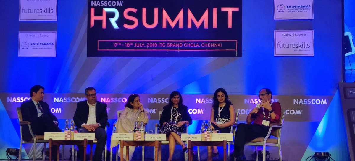 "Are we human enough? I feel Humanness is not just being able to empathize but also being compassionate" <a href="/snehaarora2306/">Sneha Arora</a>, <a href="/SAP/">SAP</a> shares her insights on Humanness put forward by <a href="/debjani_ghosh_/">debjani ghosh</a> during a panel discussion at the 16th #nasscomHRsummit