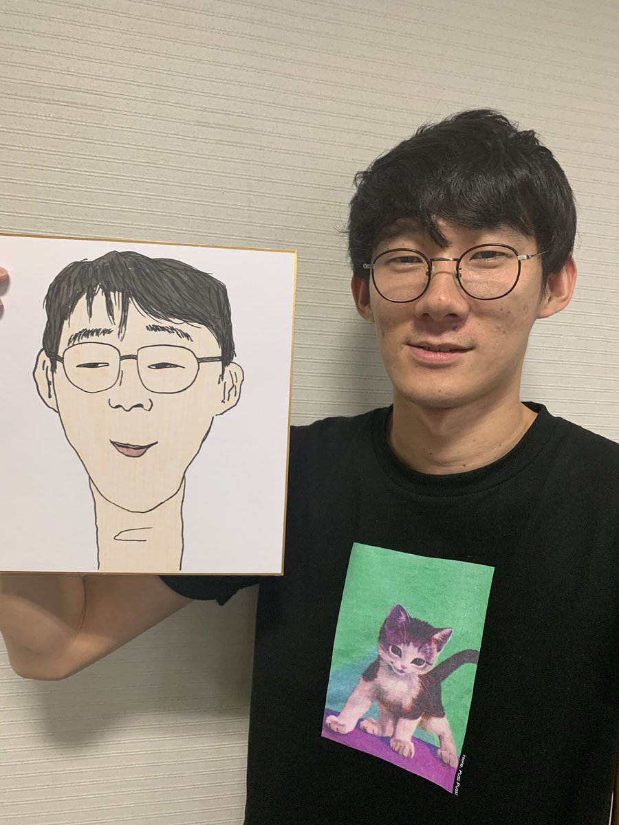 さえない似顔絵3】 ロングコートダディ堂前さん