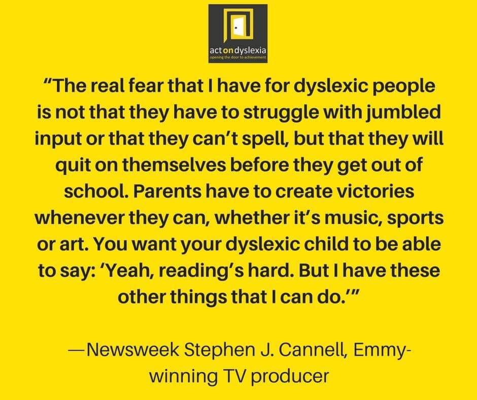 Create victories wherever you can. Not just for dyslexia kids but for all who struggle academically or behaviorally. #austinblueroos #whywisd