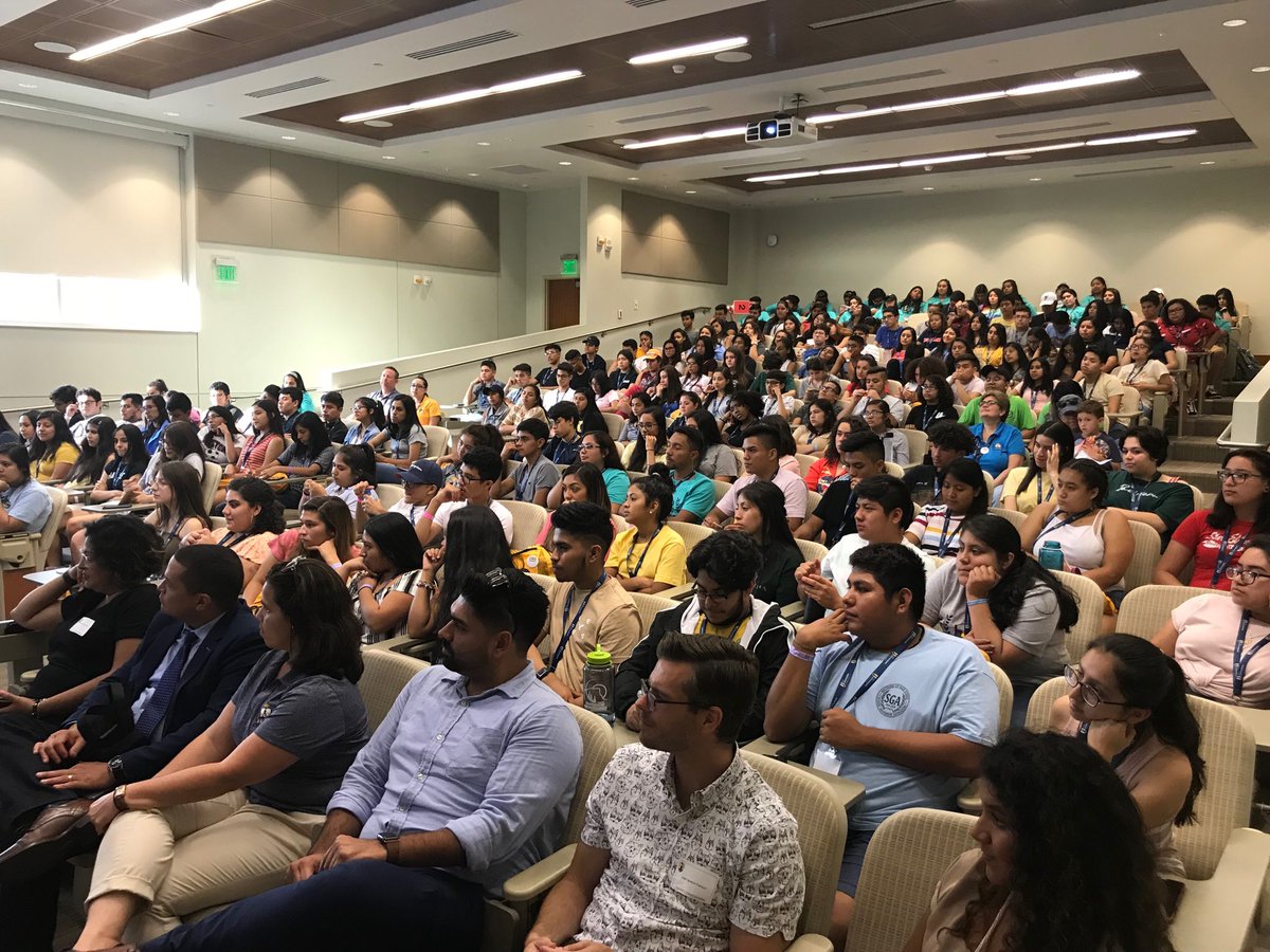 UNCG CHANCE Campers listen intently to UNCG students and Alumni talk about their UNCG experiences.  #uncg, #uncgchance