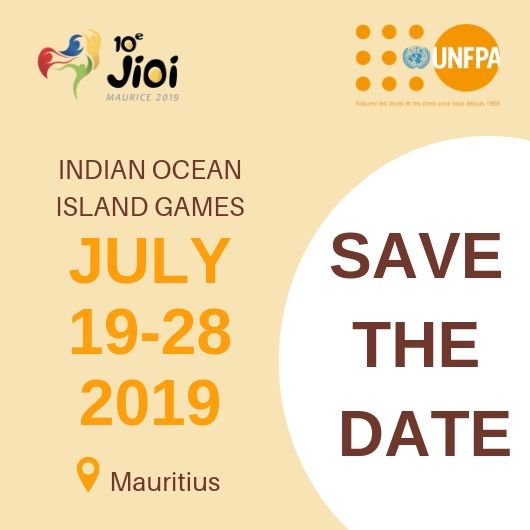 📢 Indian Ocean Island Games start in 2⃣ days ! @Unfpa #Madagascar using sport as a mean of sensitization to inform, educate & engage people to fight against:
#GBV 
#ChildMarriage 
#Maternaldeath
#Earlypregnancies
#HIV #AIDS 
#drugs & other harmful practices

#ICPD25 #IOIG2019