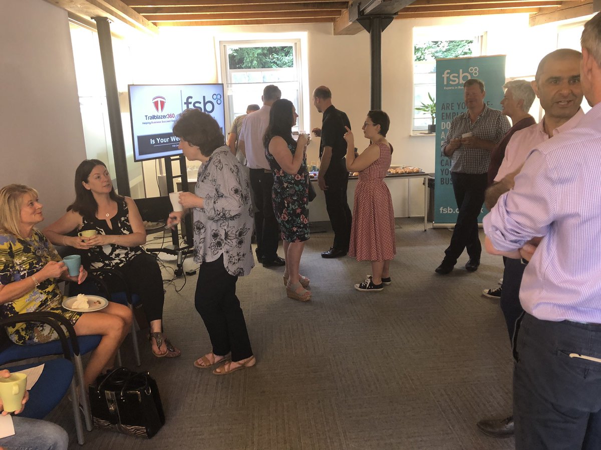 FSBNottsDerbys's tweet photo. Fantastic start this morning to our new #FSBConnect Derwent Valley in conjunction with @CromfordCreativ - many thanks to @robineyre for giving a top talk on how businesses can navigate internet marketing and make the most of search engines https://t.co/lkUiLWvXwe