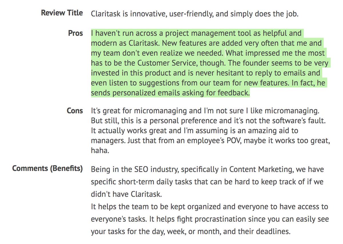 claritask's tweet photo. Another amazing customer review about #Claritask
🙏❤️
You can find all here: https://t.co/IkKGHjizcL https://t.co/xjndcNsDpB