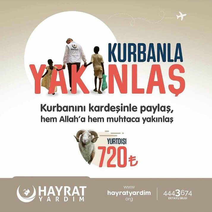 Arkadaşlar bizim de Pakistan’da kesimlere nezaret edeceğimiz kurban organizasyonuna bağışlarınızı bekliyoruz.
#Dünya_İyilikle_Değişir