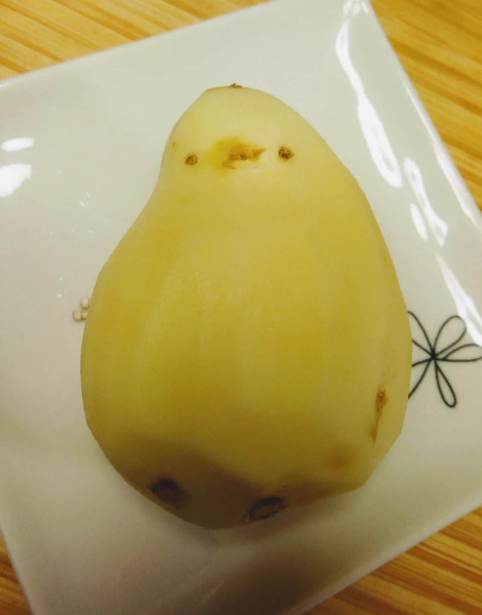 衝撃！ジャガイモを剥いていたらヒヨコが出てきたｗｗｗ