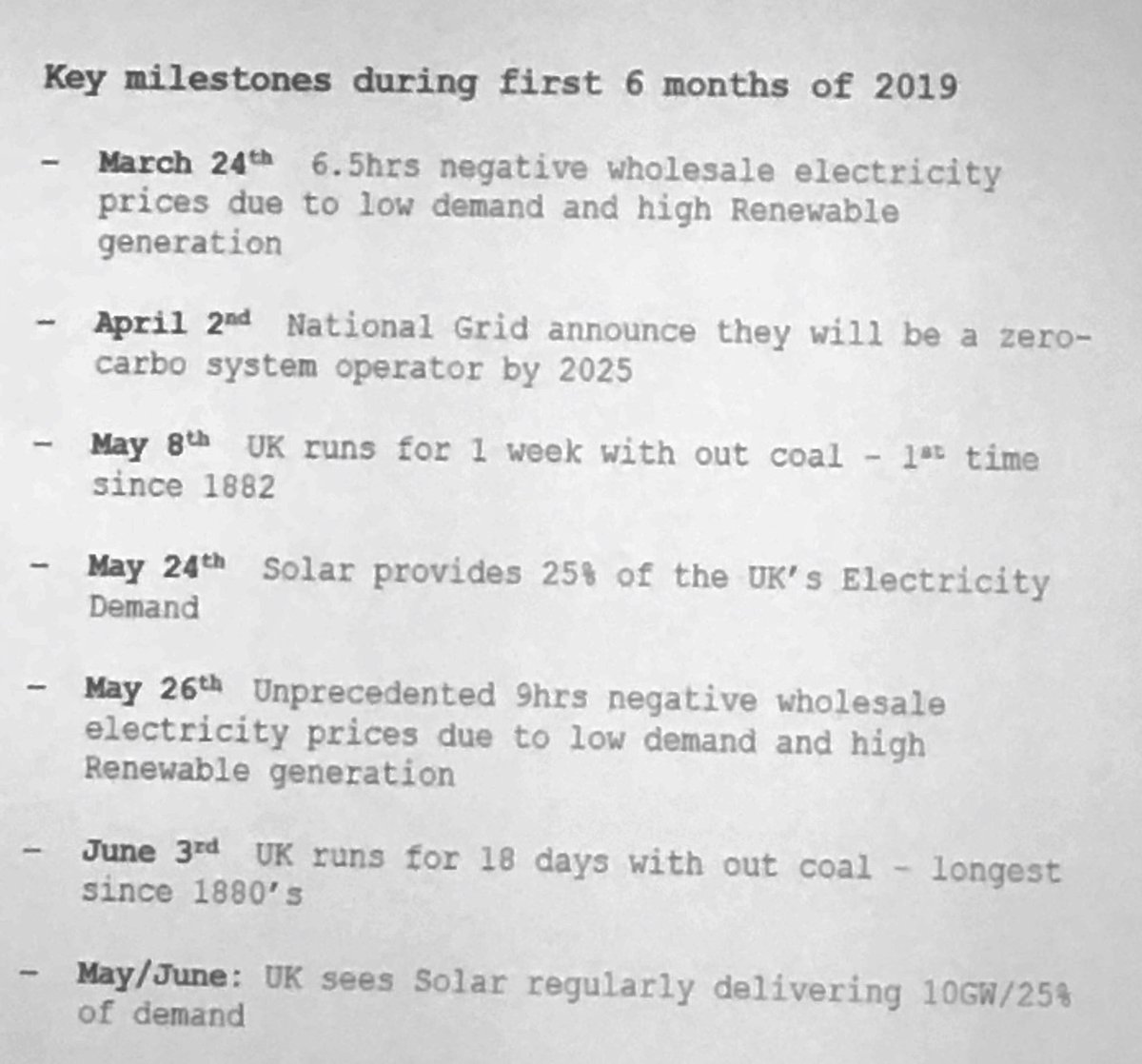 RichardTarboton's tweet photo. Key milestones on the UK grid - thanks for sharing Bridgit Hartland-Johnson @OrstedUK https://t.co/nMOx0C2MLN