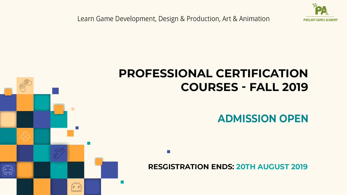 PixelArtGA's tweet photo. Fall-II 2019 is here!
Learn to make Your Own Games, Design, Animation, Modeling, Painting and so much more!
Visit our site for more details: https://t.co/p5AHLbVdok
#MakeYourFirstGame #GameDev #Indie #IndieDev #Pakistan #PGA #GamesAcademyPakistan #TeamGameDev https://t.co/A3pmkje16H