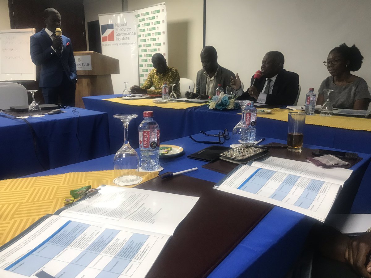 nafiquarshie's tweet photo. #CSOs have made a call to #govt at launch of Ghana #oil licensing round pre-qualification stage report by CSO monitoring group convened by @NRGInstitute #GOGIG in #Accra to to institutionalized #citizen oversights in open oil Licensing processes for #transparency #accountability https://t.co/nCrgyzcc5V