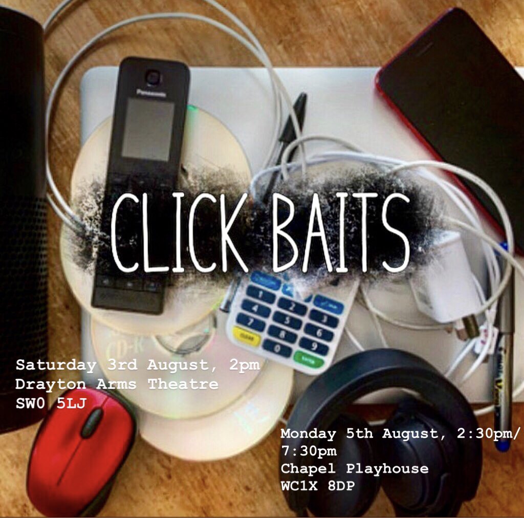 therubialess's tweet image. A Brand New Collaborative project from @CaspaArts featuring new writers pieces about technology, communication and what it really means to be connected #Theatre #London #CreativeSummer