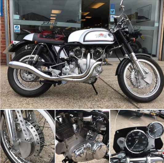 FinsMotorcycles's tweet image. Our recent #MOT of the day was this superb Norton/Vincent special.  Some say it should be the MOT of the year. #Norvin   Apparently an #Ogri special! 👇    #lovebikes