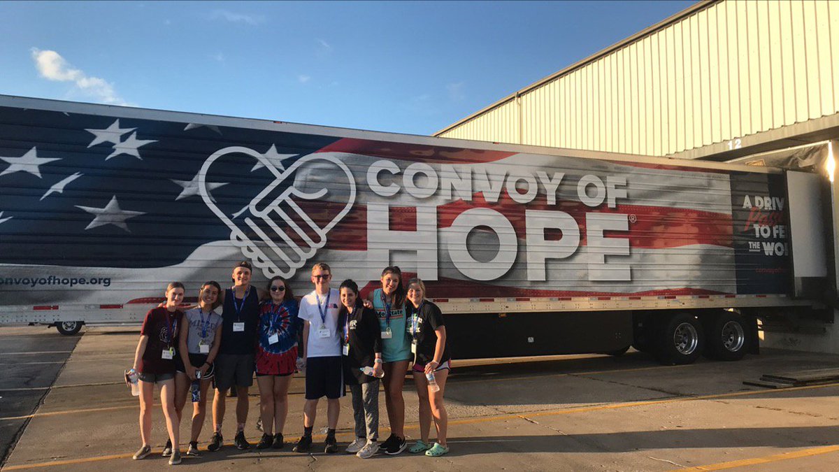 We wrapped up our day with dinner at BYOPizza and a service project at <a href="/ConvoyofHope/">Convoy of Hope</a>, where we packed meals and items to send to those affected by wildfires in Colorado. #MPAA2019