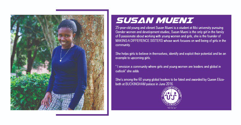 Susan  is the epitome of the strength of a woman @YConvening  @SusanMueni18 @ywli_info #RecogniseHer @okothkenneth