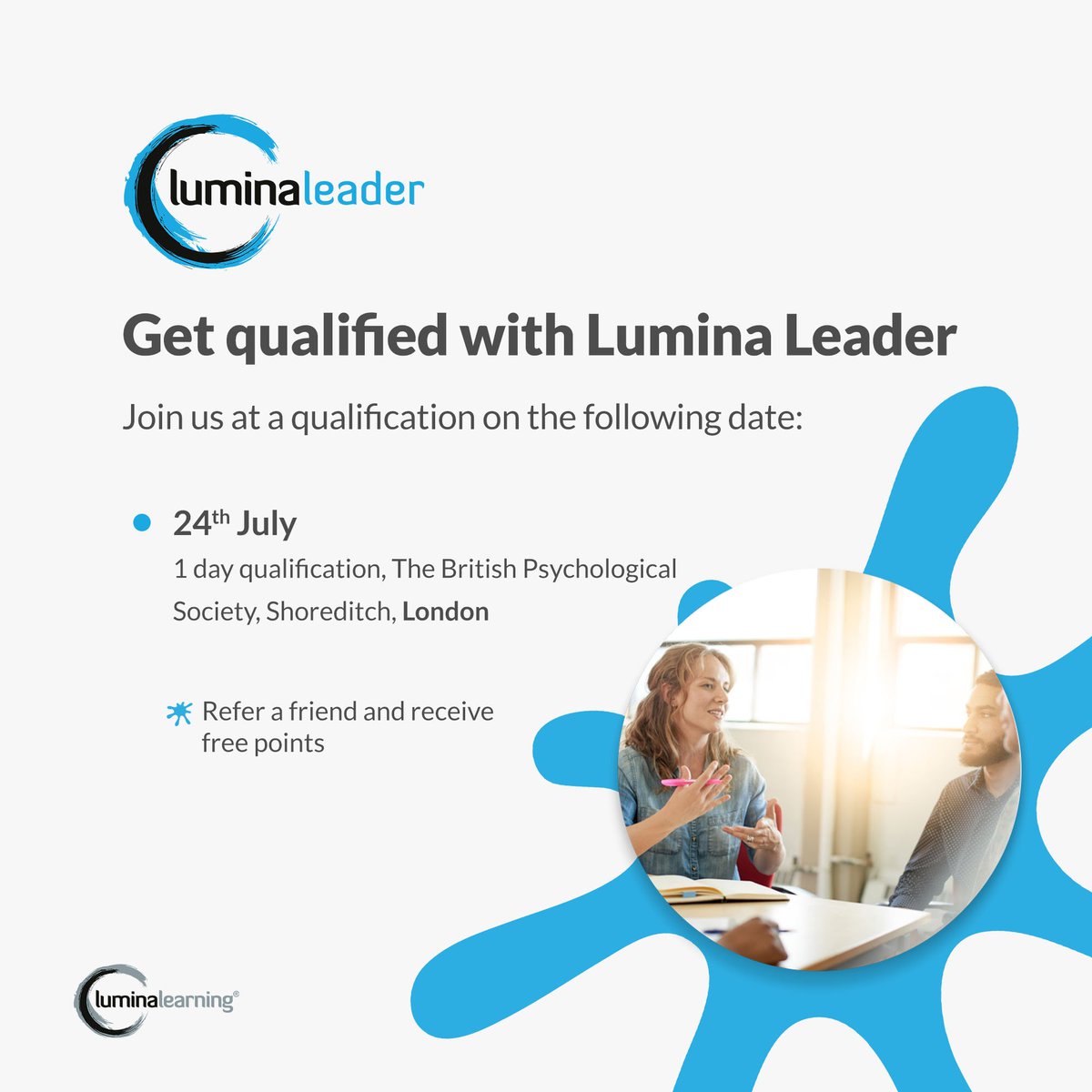 You know the unique challenges today's leaders face. Built on intuitive language, memorable colours, 360 feedback options, and a scientifically validated model, Lumina Leader will help you meet the toughest needs. ow.ly/v9K050uZBAv

#LuminaLearning #LuminaLeader #leadership