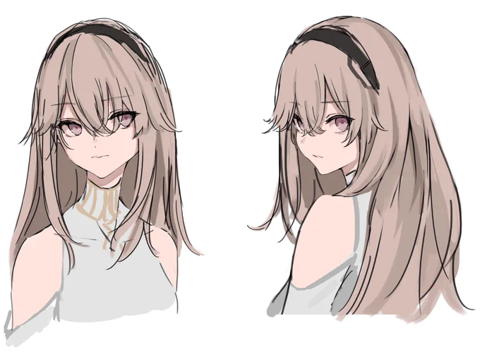お顔の練習…… 