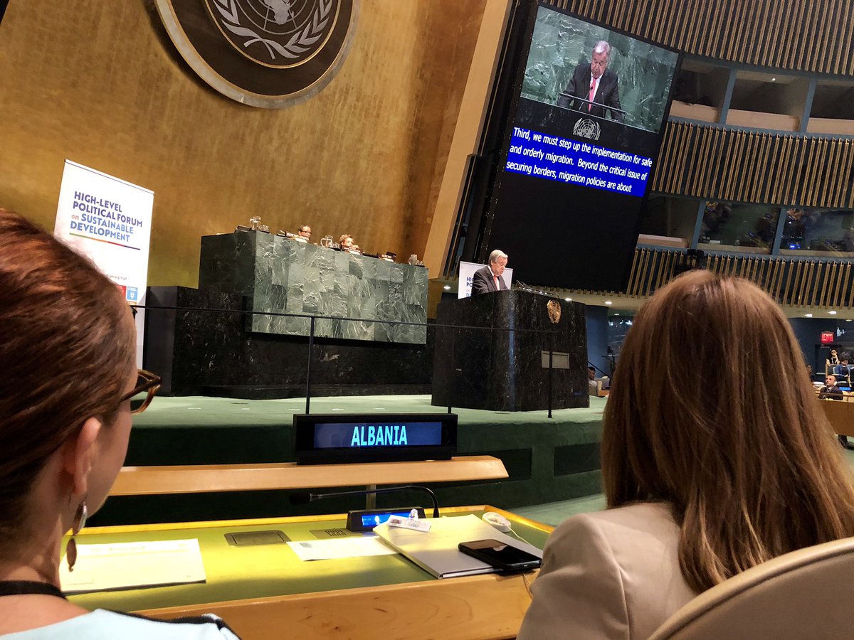 GManastirliu's tweet photo. #HLPF 2019 Spotlight on the voice of the youngsters for the future they deserve! Addressing the challenges of Empowerment, Inclusion, Equality and Climate Change is their call for! Albania fully committed to the implementation of 2030 Agenda &amp; on What can we do MORE!
#UN_SDG https://t.co/8m6atr1s2Y