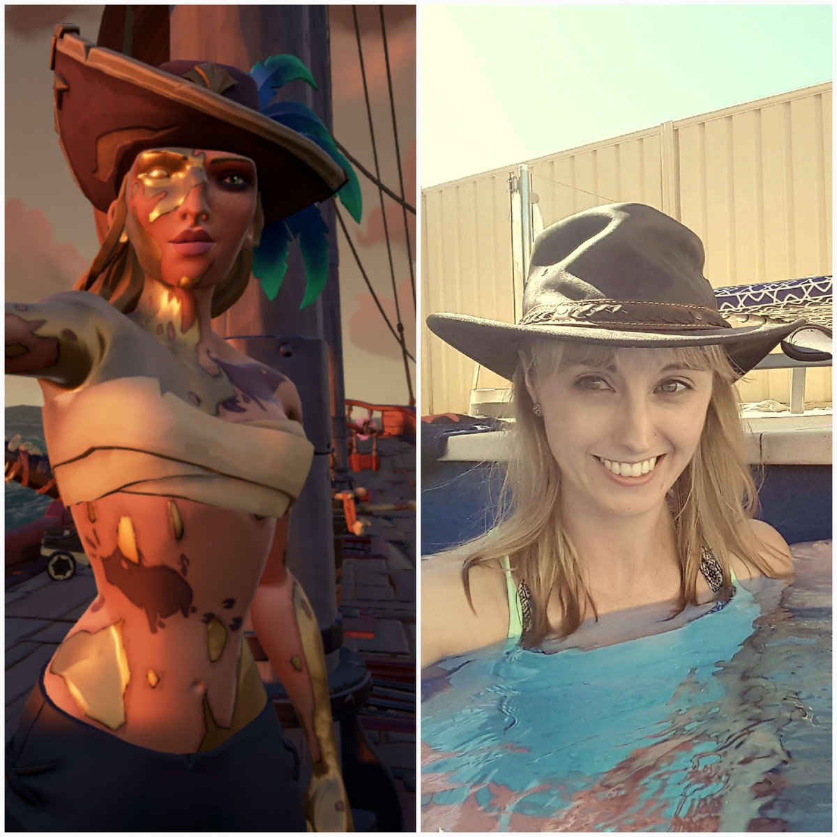 stacky_a's tweet image. My pirate and I! 🙂
#MyPirateAndI
#SeaOfThieves #BeMorePirate