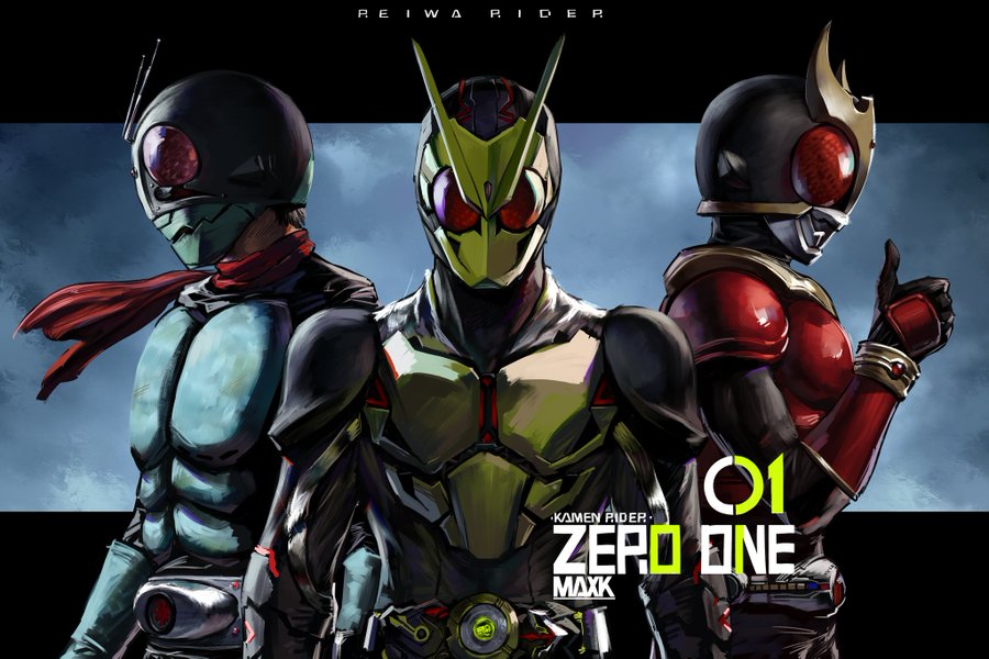 3つの時代の1号ライダー 仮面ライダーゼロワンかっこいい ほか 仮面ライダーイラストまとめ ニチアサエイト