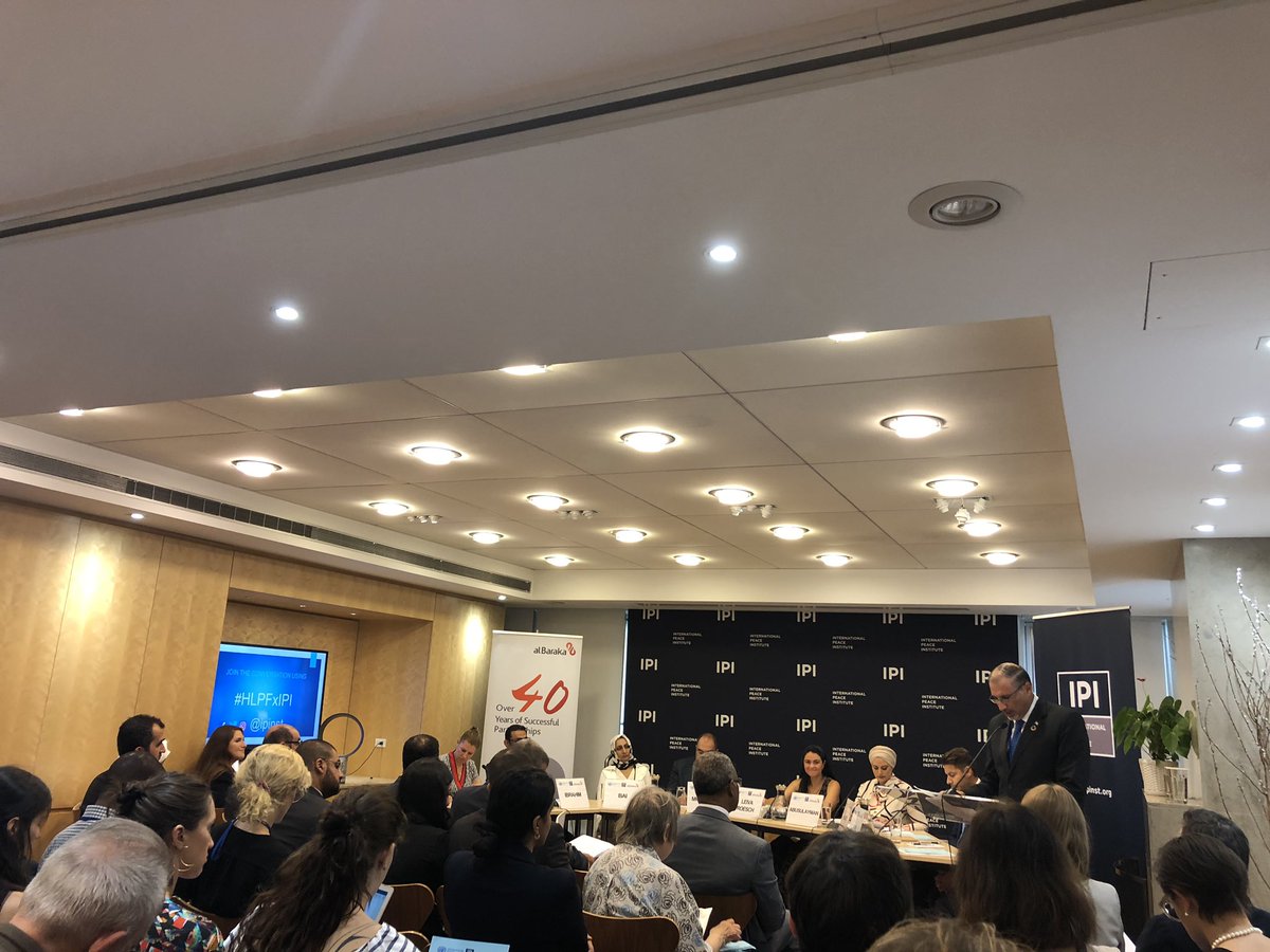 Morning conference <a href="/ipinst/">Intl Peace Institute</a> on the 2030 Agenda: how financial institutions are integrating #SDGs in their business? #Employment #greenenergy #goals