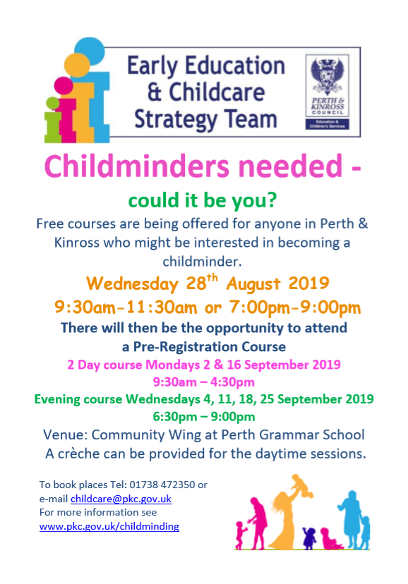 elc_pkc's tweet photo. Are you interested in becoming a Childminder? Why not come to our very successful introductory sessions and pre-registration childminding courses. these are free for anyone in the Perth & Kinross area
@PerthandKinross #earlylearningchildcare #ELCexpansion https://t.co/lvkjjYy1Wj