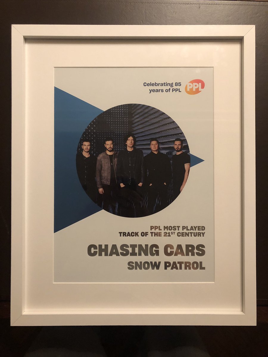 garysnowpatrol's tweet photo. Great chatting on TV and radio today about Chasing Cars being the most played song on UK radio of this century so far. Blown away by the love that’s out there still for the song. Thanks to all the radio stations for playing it &amp; all the listeners who requested it over the years.x https://t.co/VTtA6vaUW8