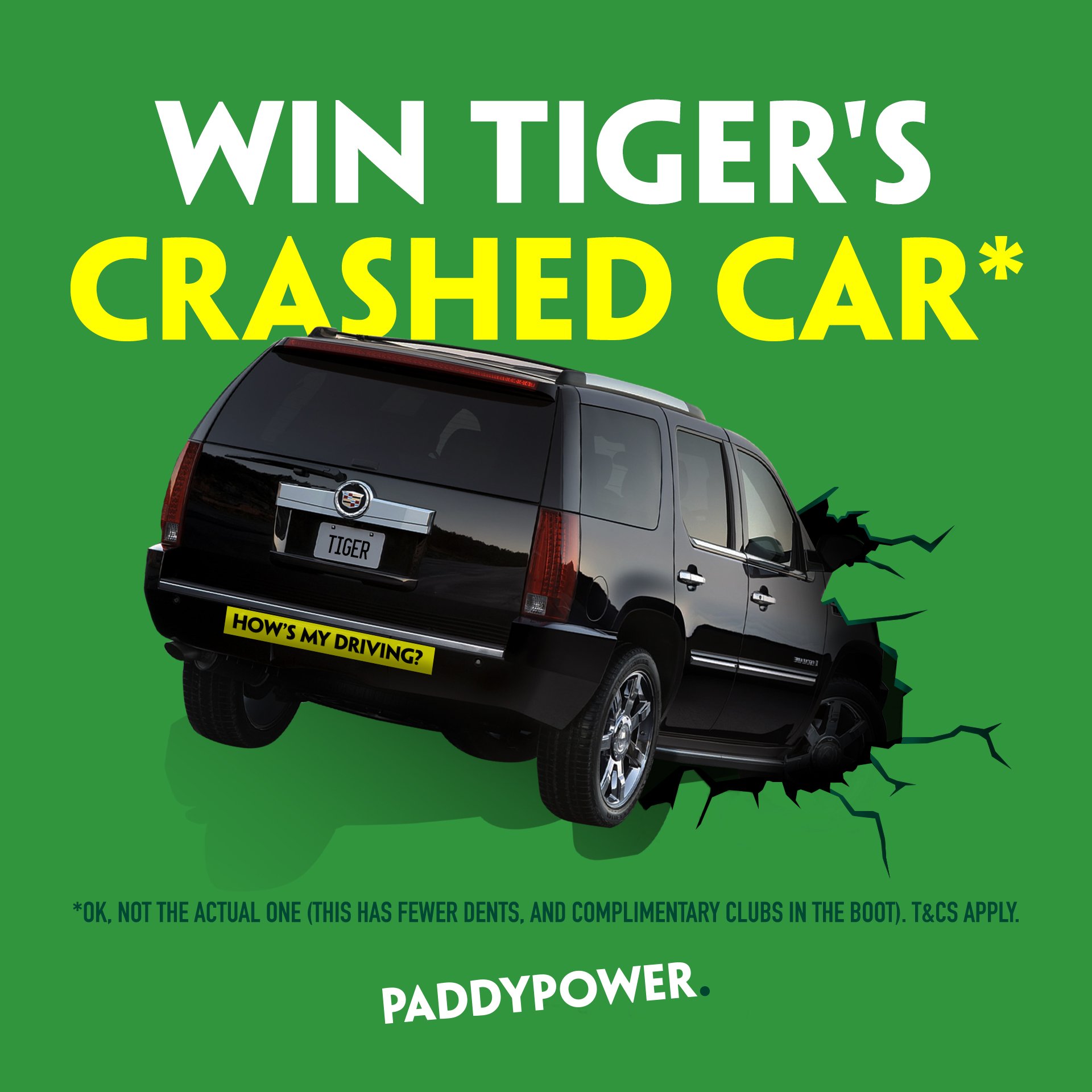 Paddy Power On Twitter Fancy Winning The Car We Used In Portrush This Morning Simply Predict How Many Birdies Tiger Woods Makes In Theopen This Week Using Hashtag Ppcaddy Full T C S Here