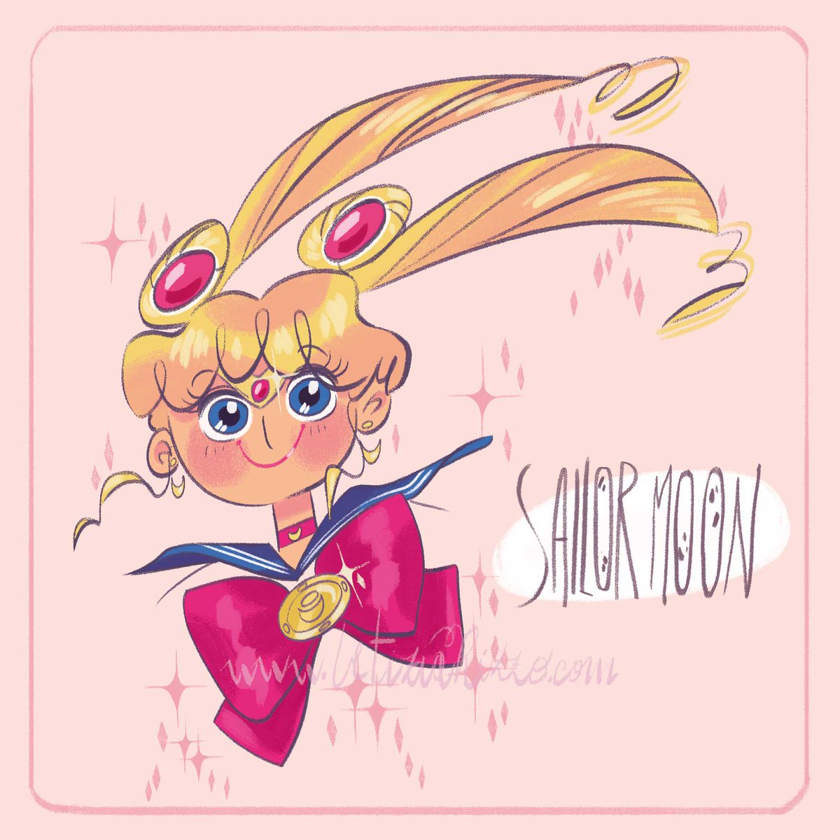 Oops, I did It again! Here's another Sailor Moon fanart ( the last one, I promise!) ✨#sailormoon #usagi #usagitsukino #bunny #coniglio #digitalart #fanart #pink