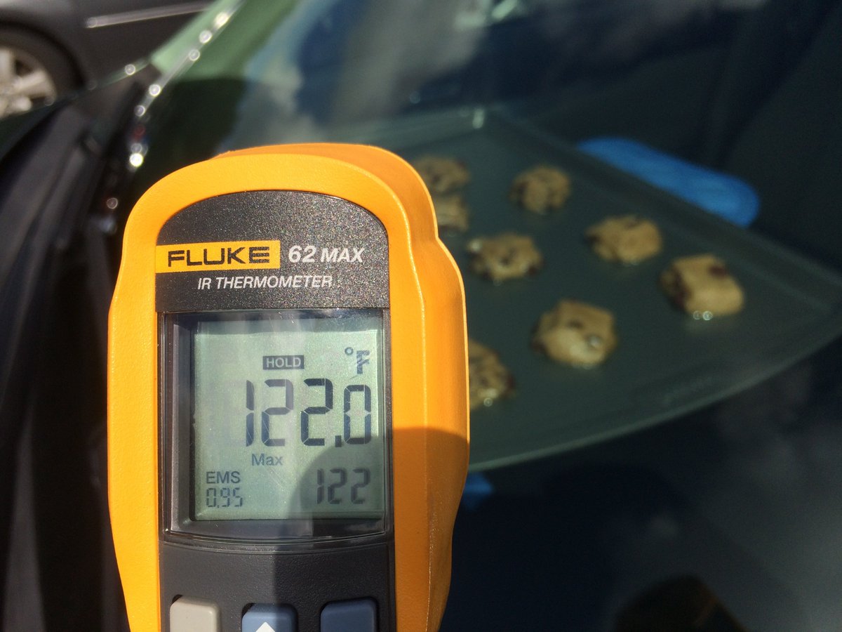 ISUPolice's tweet photo. It's hot! How hot is it? So hot we're baking cookies in our car. Just to be clear, that means it's too hot for kids and pets to be left in the car. Also, hydrate today & find shade if possible. #HotStuffOrHotMess
#HowAboutWeJustFeedThemToSecondShift #BeSafeToday
#YourRedbirdLife https://t.co/vz40tWQ3zh