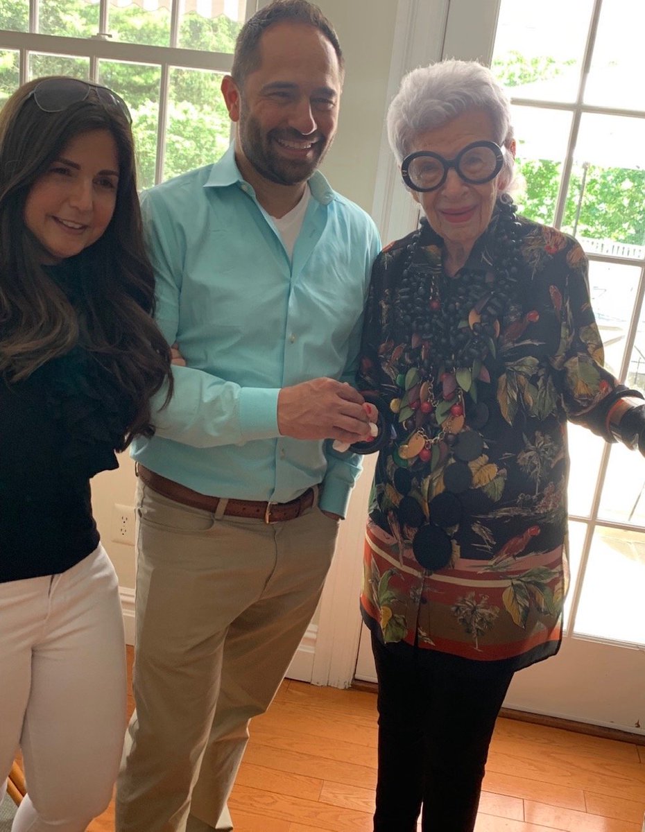 HomeAdvanced's tweet image. 👀 LOOK who I ran into at @fclonline's Summer Luncheon! The one and only @IrisBApfel!

Such a great day with @MarinaBJewelry  
@rollsroycecars  NA

#marinabjewelry /
#diamonds / #saphires / #IrisApfel / #FashionLover / #luncheon / #greenwichct / #greenwich