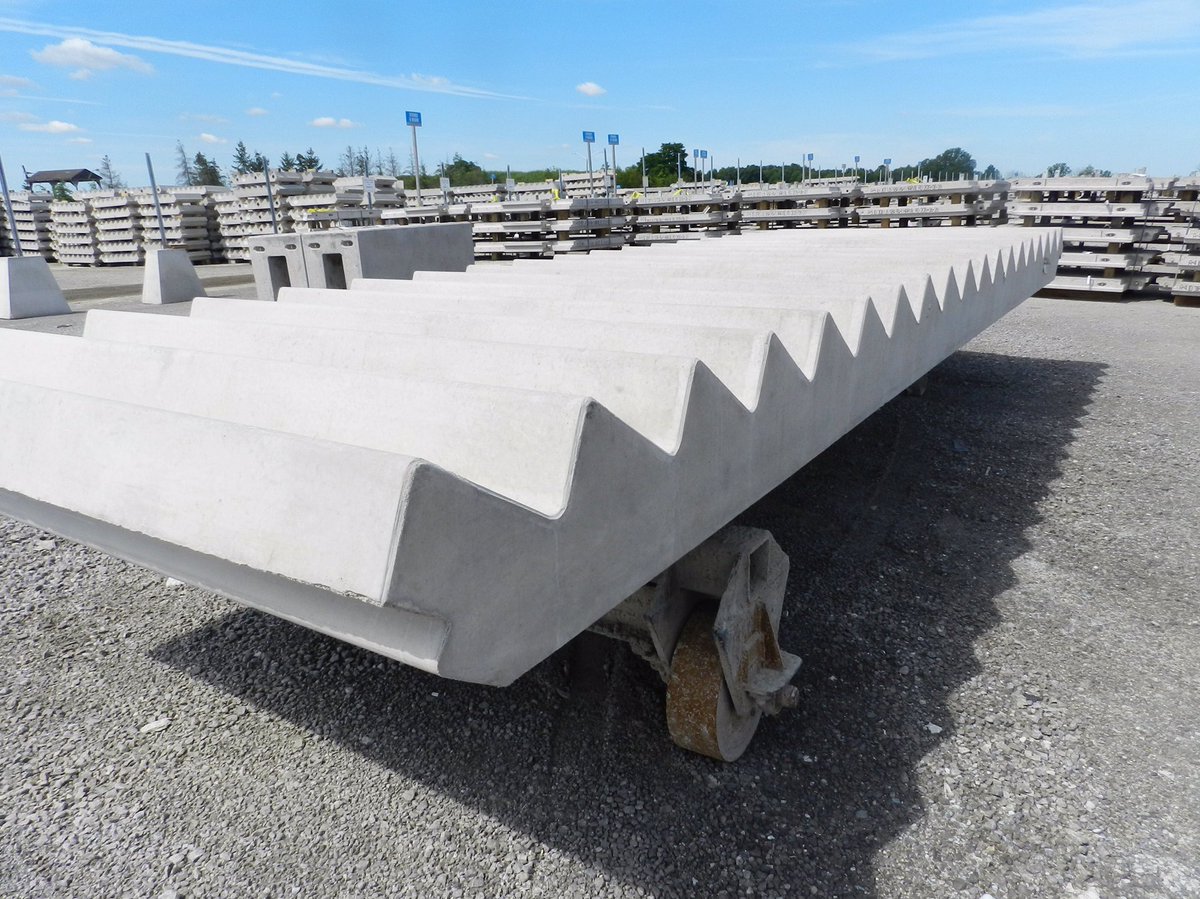 Our team is hard at work on our #precast stairs that are maintenance-free and durable enough for high-traffic areas! Visit bit.ly/30CTwuO to learn more about why our #concrete stairs are the best solution for your #construction project needs.