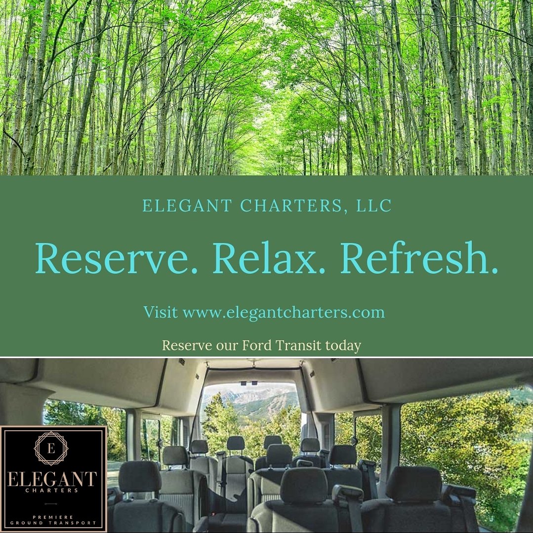 ElegantCharters's tweet photo. Enjoy the panoramic views of nature in our EcoBoost Ford Transit. Practice conservation and reservation in style! #ecoboost  #ford #energyefficienct #grouptours #meeting #meetingplanners #conservation #shuttleservice #elegantcharters #executivetours #fordtransitvan #vanlife https://t.co/pevKvgbFXc