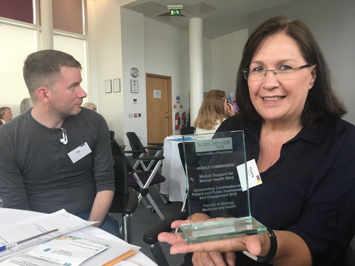 DrLeahQuinlivan's tweet photo. Congrats to the brilliant #MS4MH, winning a highly commended award at the @OfficialUoM PPI/IE awards!! @PSTRC_GM @donnalittlewood @SarahESteeg @NCISH_UK @mash @LizMonaghan5 @Dan_Stears @LizTuition @FionaNaylor2 @DawnCAllen @Sideshowbobdmd https://t.co/cjhr53z11W