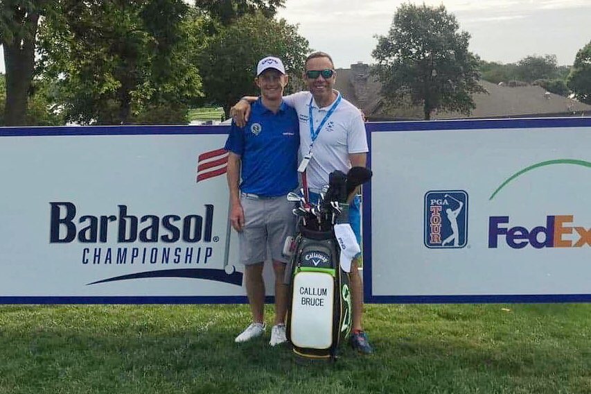 duffhouseroyal's tweet photo. PGA TOUR | Player and Caddie at the @BarbasolChamp! It’s the PRO AM today so the team are hitting the range for a couple of hours.👍🏻 Member @CallumBruce5 &amp; former DHR ass. Pro @SpencerHGolf 💪🏻💪🏻💪🏻

🏆 Championship Tee times ➡️ https://t.co/5OubsgjdGp https://t.co/MfQYZdWKZf