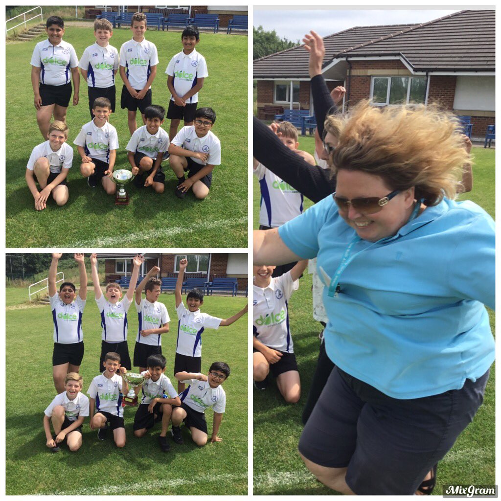 Well done to <a href="/sunnybankschool/">Sunny Bank Primary</a> <a href="/Year6sunnybank/">Year Six</a> cricket team this morning bringing home the John Barker trophy. Thank you Hollins Grundy it was a fantastic game. #TeamSB #winnersaregrinners #photobomb #ItsComingHome <a href="/ECB_cricket/">England and Wales Cricket Board</a>