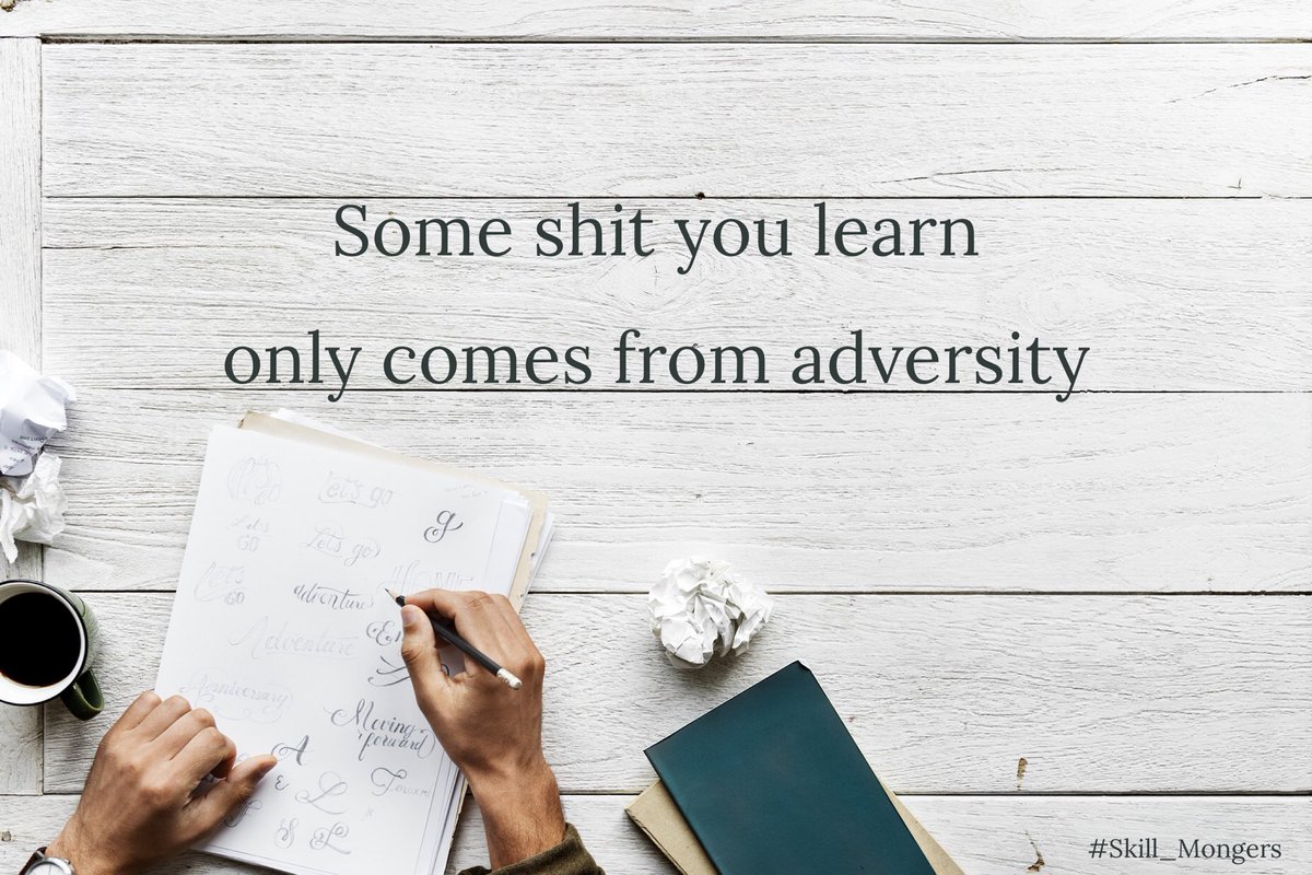 skillmongers's tweet photo. Some shit you learn only comes from adversity. So when ever you are facing a problem, just ask yourself what did I learn from this. #Widziec_Tech #Skill_Mongers  #FreelanceProject #FreelancePainter #FreelanceUIDesigner #FreelanceUXDesigner #FreelanceVideo #FreelanceWork https://t.co/ba43Sglrc0