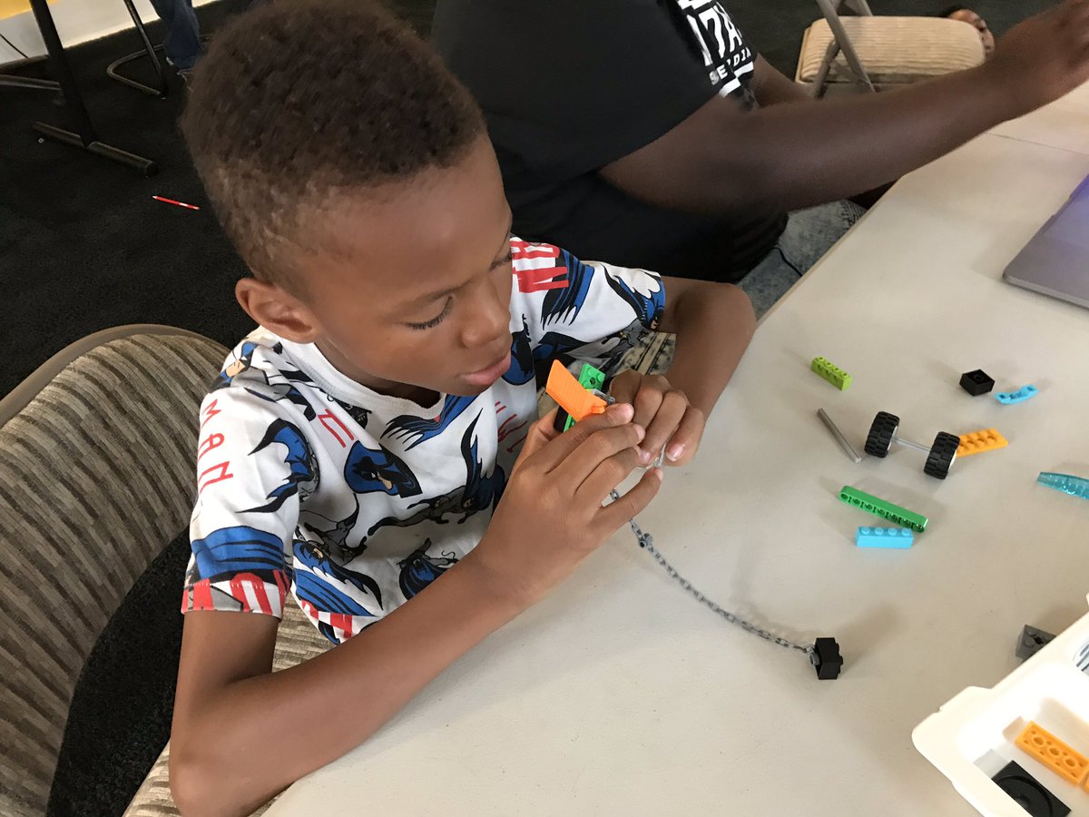 tammycbuckner's tweet image. We hosted a LEGO robotics class during STEaM Camp @INCThrives While teaching code we must also teach soft skills to promote problem solving, communication and collaboration. #weteachcode #kidscode #blacktechpipeline