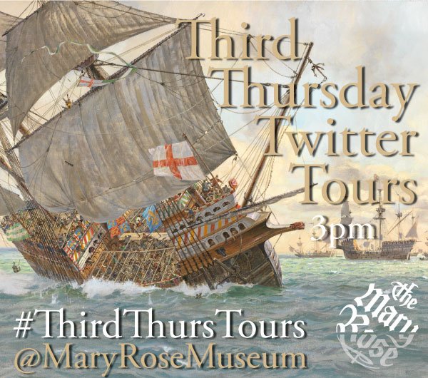 This time tomorrow - #ThirdThursTours looks at Maiden Voyages and other #FakeNews in "Mythconceptions of the Mary Rose", only on Twitter!

It's DEFINITELY taking place at 3pm on 18th July, so see you here!

See previous tours on our website at MaryRose.org/ThirdThursTours