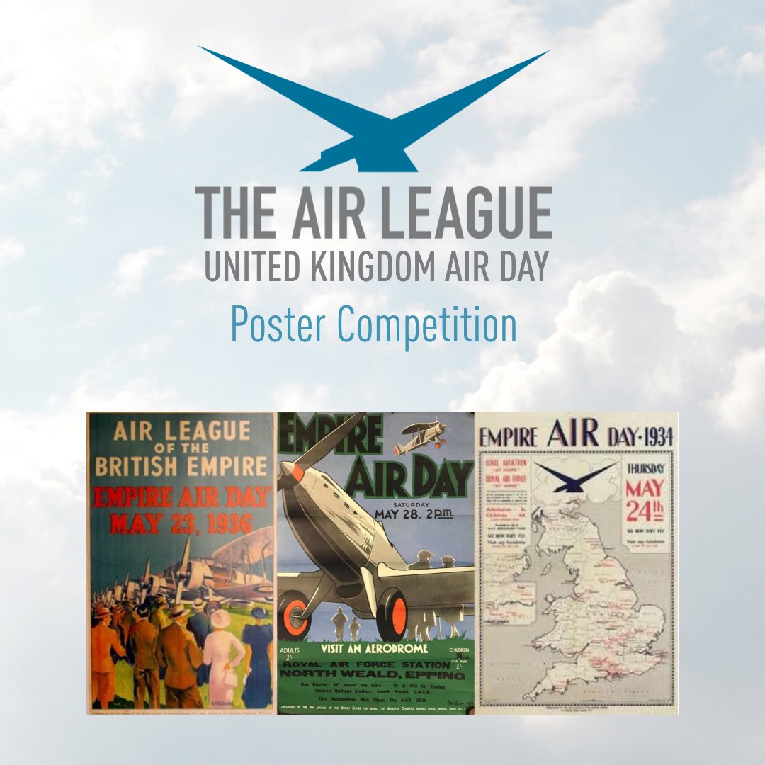TheAirLeague's tweet photo. The Air League turned #110 years old this year! In conjunction with its 110th anniversary exhibition to be held at the @RAFMUSEUM, the Air League are excited to announce a national #competition to design a poster advertising a modern 'United Kingdom Air Day'. (A thread) https://t.co/9Y0oN9fspI