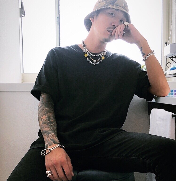 YukiNishizawa_'s tweet image. *☻🦋💀🎲 ☻
さー いよいよ夏本番！
と思いきやまだ今週梅雨続きすね😱

#allblack
#fashion
#summercode
#エピカリス
