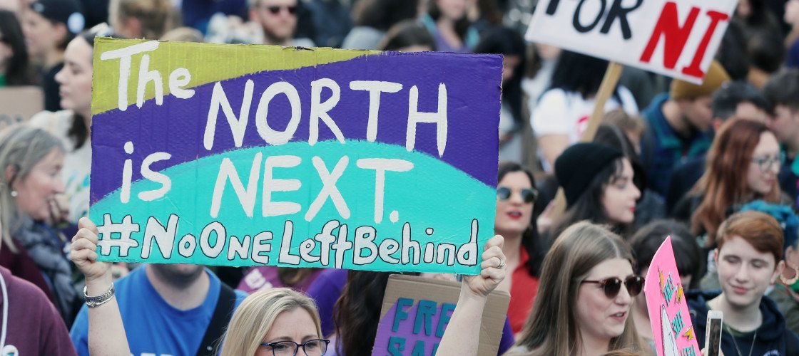 LeftBlocIreland's tweet photo. "No more delays!" Emma Campbell from @All4Choice outlines the implications of the overwhelming vote in the House of Commons in favour of decriminalising abortion in the North: https://t.co/Iv1nE6YWMM #IrishBroadLeft #NorthIsNext #NowforNI #AbortionRights #ProChoice #TrustWomen https://t.co/xszuD01hQD