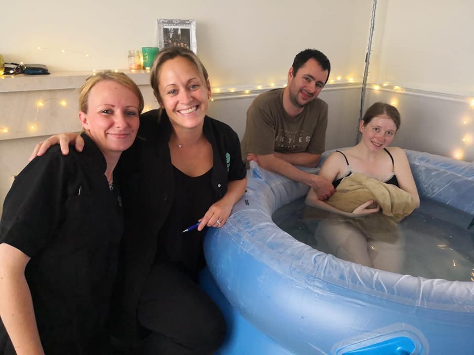 “We had our minds set on a hospital birth. One week before we opted for a home birth. It was the best decision ever. We didn’t have to get to the hospital and after he arrived we could cuddle together in our own home for as long as we wanted.”

Thank you, Sarah!

#pregnancy