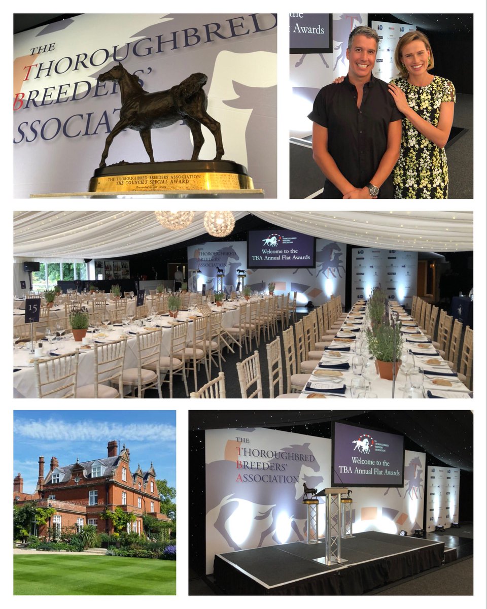 WeAreThinkAV's tweet photo. Fantastic evening @chippenhampark last night for the TBA Flat Awards 2019. Our very own @TomGawthrop getting a photo with the host for the evening, ITV Racing presenter Francesca Cumani. Itβs work honest! #TBAFlatAwards #thinkav #awards @TheTBA_GB #liveevents #eventprofs #av https://t.co/hA9MF58IHf