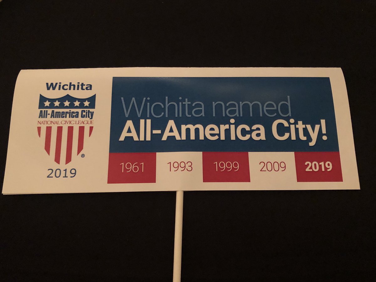 ChamberWichita's tweet photo. “Sometimes we take for granted all the great things about our city. This process has made me proud to be a Wichitan all over again.” - Donte Martin of @CityofWichita about the All-America City Award | #ILoveWichita #WeAreICT https://t.co/Gy7swv7K1x