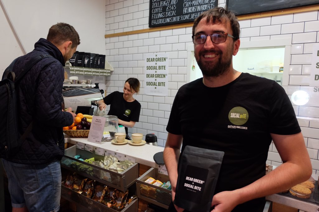 CoffeeGlasgow's tweet photo. We’re excited to announce our new coffee partnership with @SocialBite_ Buy a coffee this week and we’ll #payitforward for a person experiencing homelessness to receive a free coffee! #endhomelessness https://t.co/Ewf61o8CNn