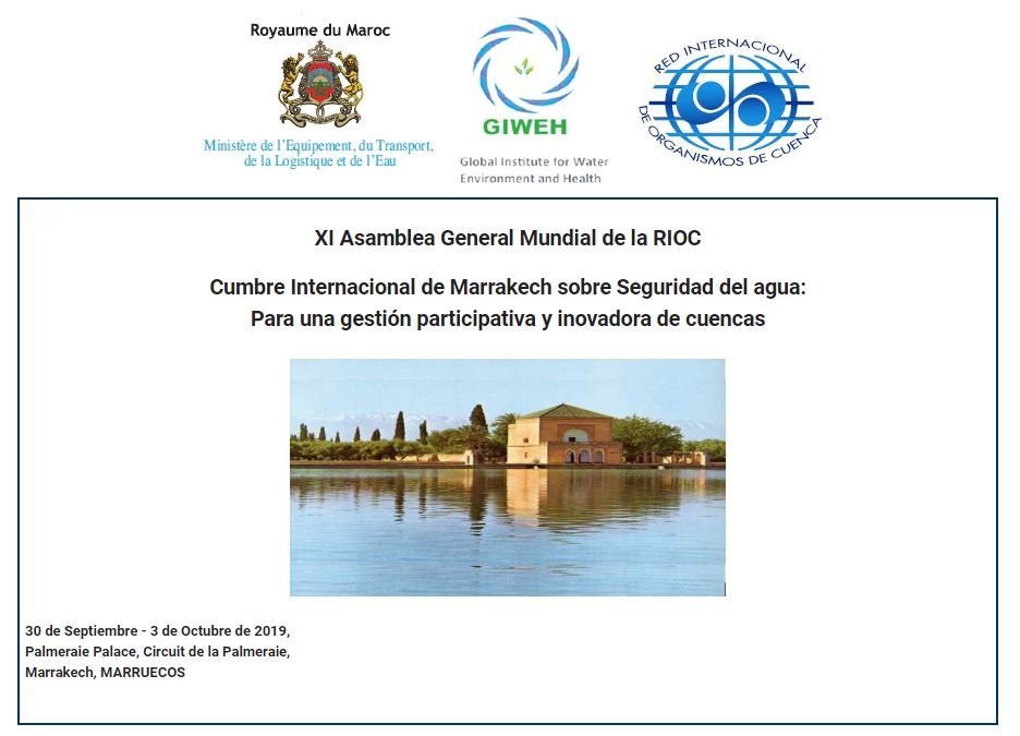 Reloc_Relob's tweet photo. #Recordatorio #SaveTheDate La Red Internacional de Organismos de Cuenca #RIOC y el Ministerio de Equipamiento, Transporte, Logística y Agua del Reino de Marruecos @PortailMarocMa
convocan a la XI Asamblea General Mundial de la @INBO_RIOB https://t.co/qn6eLTUzL0 https://t.co/JpwZoJX7BA