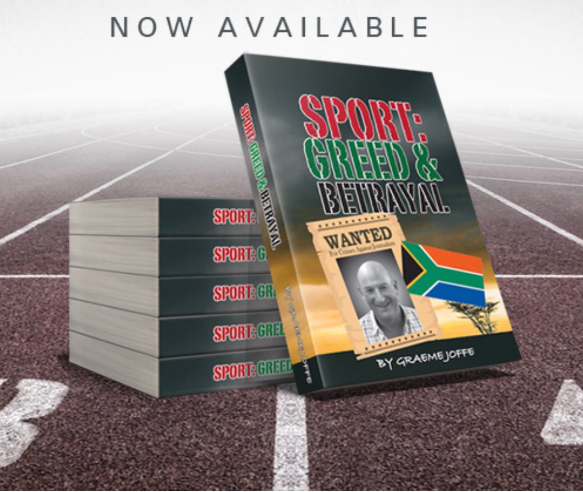 wayneduv's tweet photo. At last, ⁦@Joffersmyboy⁩ book which shares insights about corruption and greed in SA Sport is out. Sport: Greed &amp; Betrayal now available at most bookstores. Shall get my copy soonest before they sell out. https://t.co/EafbzqNmKA