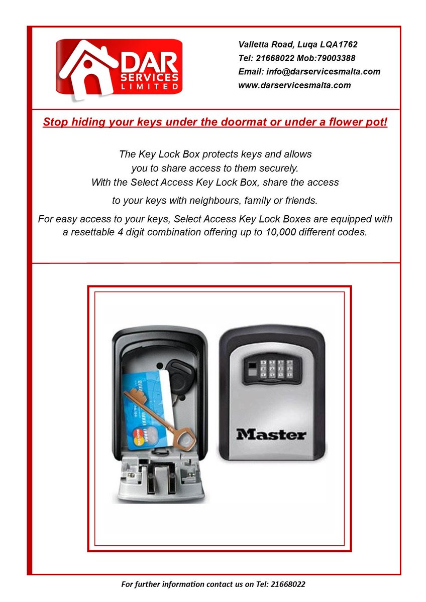 DARServicesmalt's tweet image. #keylockbox #smallsafe #keybox